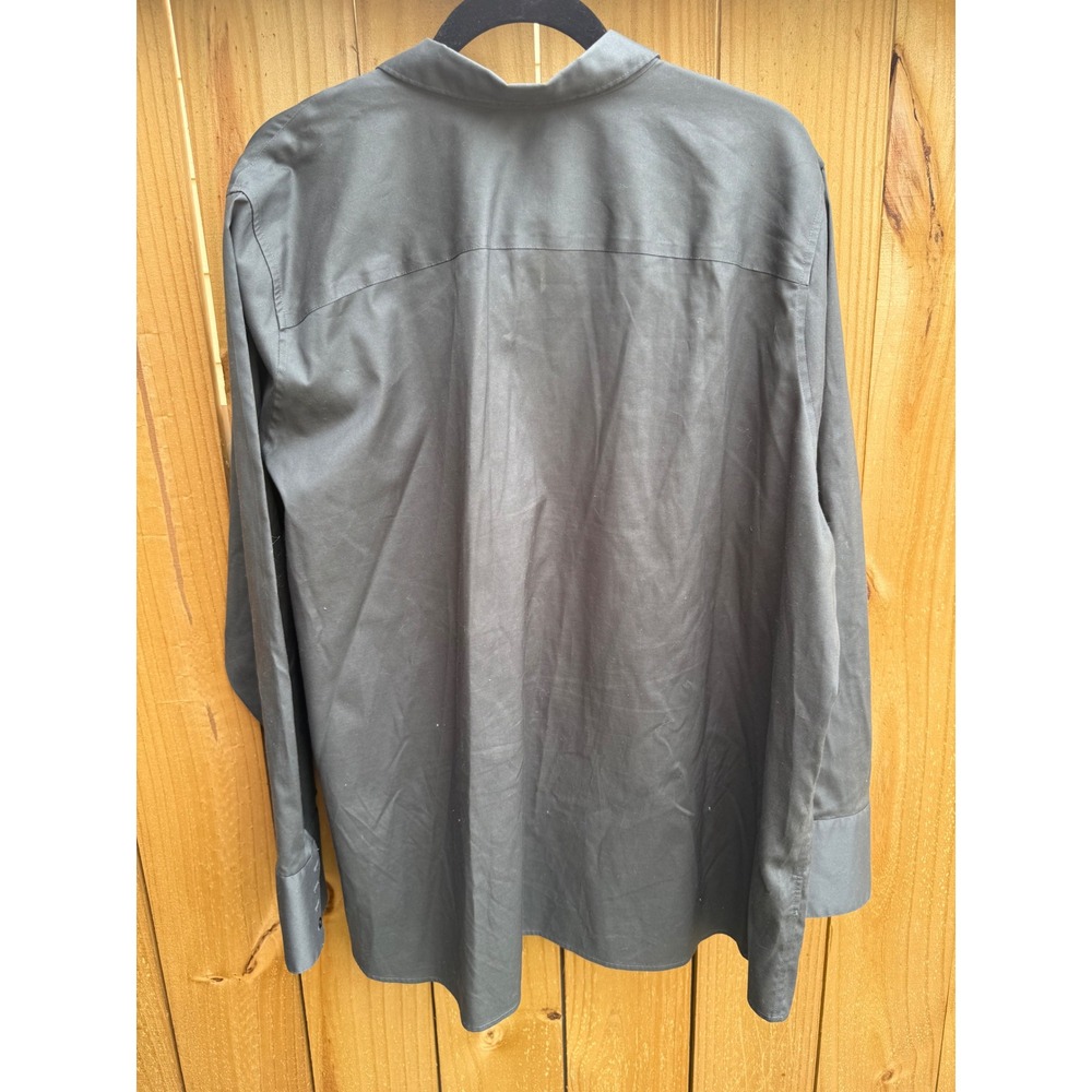 Eddie Bauer Gray Stretch Wrinkle Resistant Button Up Long Sleeve Shirt 3X - Picture 3 of 5